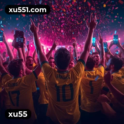 Imagem promocional da xu55 mostrando a plataforma e suas vantagens