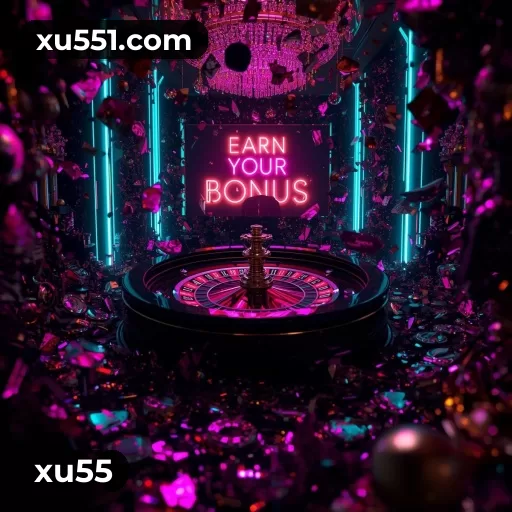 Imagem promocional da xu55 mostrando benefícios e ofertas da plataforma